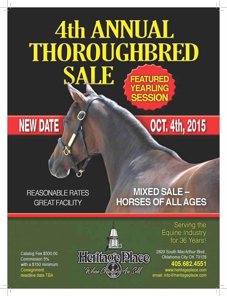 2015 Thouroughbred Sale Results "Where Champions Are Sold"